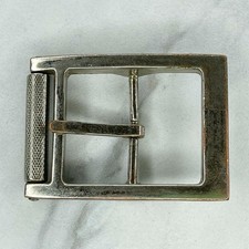 Silver Tone Simple Basic Roller Belt Buckle