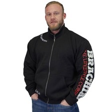 Brachial Zip-Sweater Gym schwarz/weiß