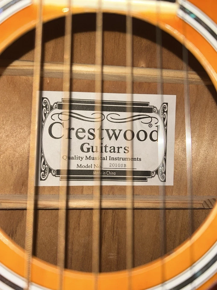 Crestwood Acoustic Guitar - Image 2 of 4