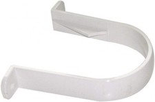 FLOPLAST White 68mm Round Gutter Pipe Clip - Bag of 2