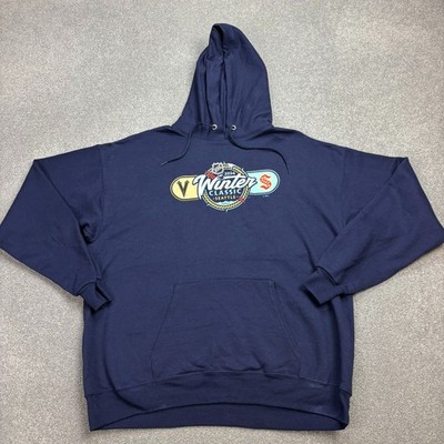 NHL Pullover Erwachsene Large blau Seattle Hockey Winter Classic Outdoor Hood...