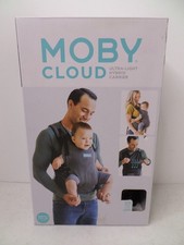 Moby Cloud Ultra-Hybrid Baby Carrier Sling Black and Gray Birth To 33lbs