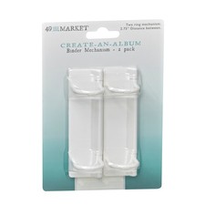 49 And Market Create-An-Album Binder Mechanism-White