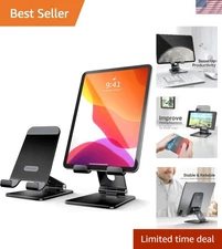 Adjustable Cell Phone Stand, [Fully Foldable & Wide Compatibility] Desktop St...