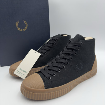FRED PERRY X MARGARET HOWELL Sneaker UK 7 EU 41 Black Hughes Mid Canvas Schuhe