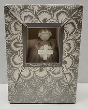 Margaret Furlong Christmas Shell Ornament Cross Angel 3" Vintage 1993 RETIRED