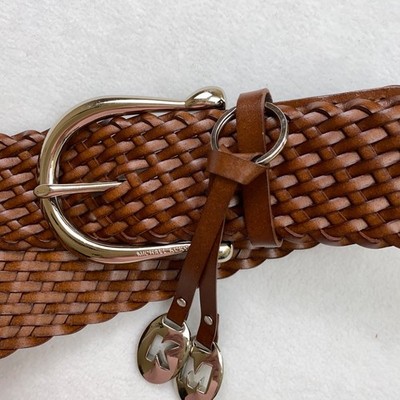 Michael Michael Kors Leather Woven Braided MK Charm Wide  display picture 1