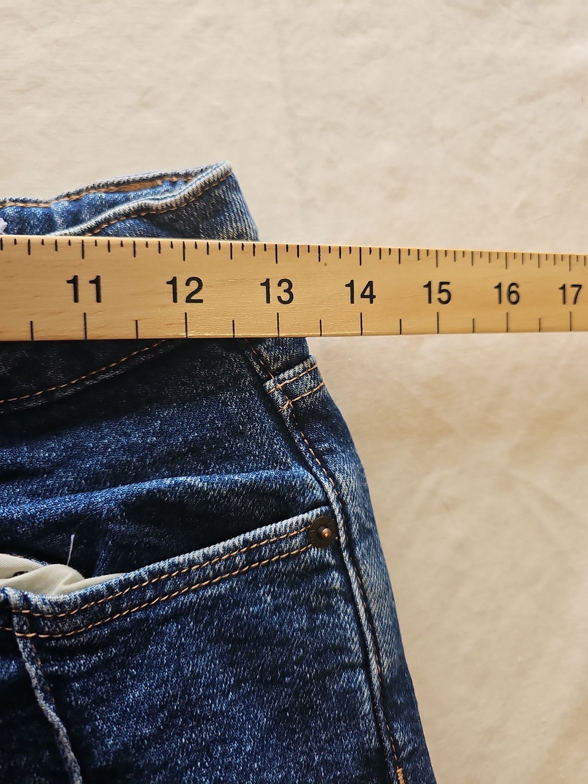 Zara Kids Wide Leg Seam Detail Blue Jeans Size 11-12 Years U838 image 5