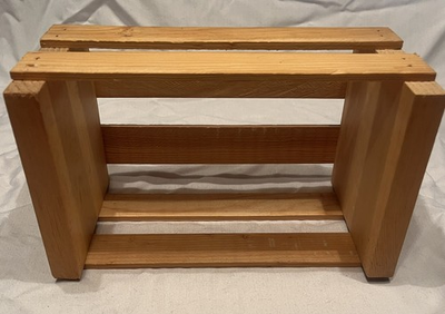 #ad LOT of 2 Napa Valley 20 CD Natural Wood Storage Box Crate $29.00