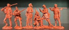 Plastic Platoon Woodland Indians 1:32 6 Figures