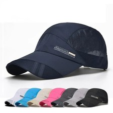 Summer Quick-Dry Visor Cap Breathable Mesh Sports Hat Outdoor Baseball Sun Cap