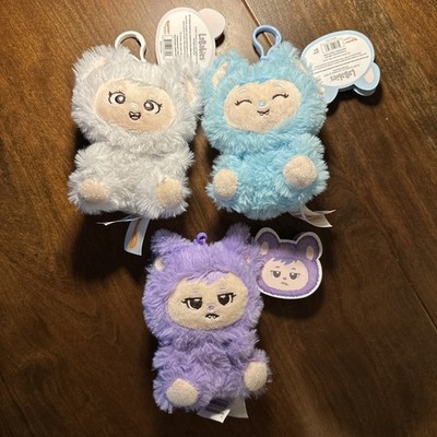 New Lot Of 3 LaBabies Series Bag Clip Roro , Fifi, Xixi  2025 Glitter Version
