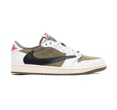 Travis Scott X Air Jordan 1 Low OG ''Medium Olive''  Black Sail DM7866-200 Men's