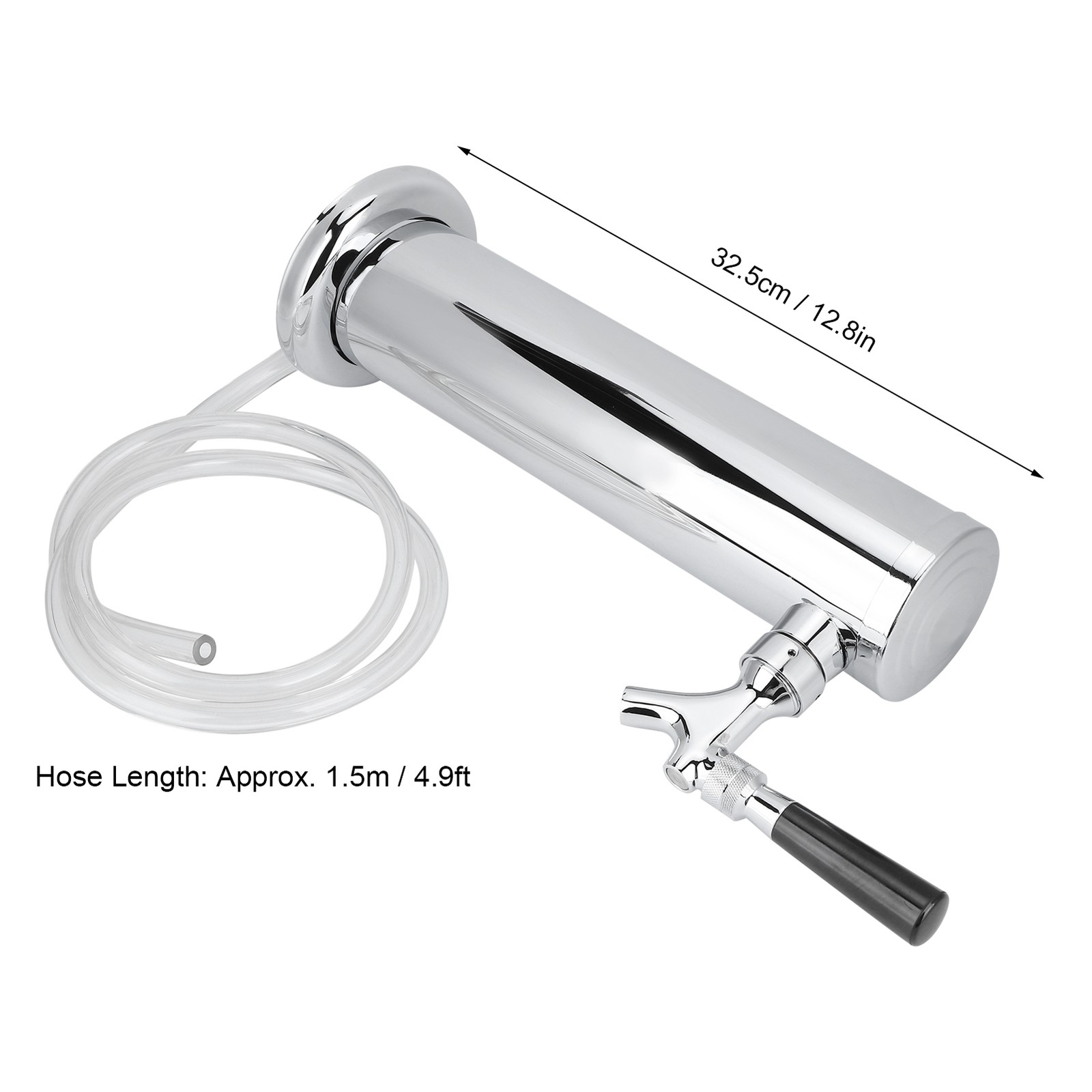 Single Faucet Dispenser Draft Beer Tower Dispenser Stainless Steel Beer Tower