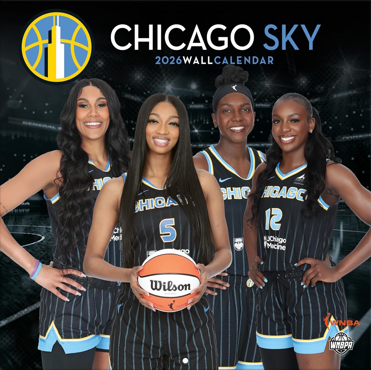 Chicago Sky 2026 12x12 Team Wall Calendar Non Fsc Wall By Turner S L1600 