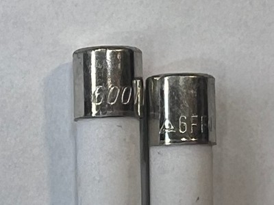 Ceramic Fast Fuse (6FF) 10A 600V, 6x32mm (2 pcs/pk) for Digital Multimeters