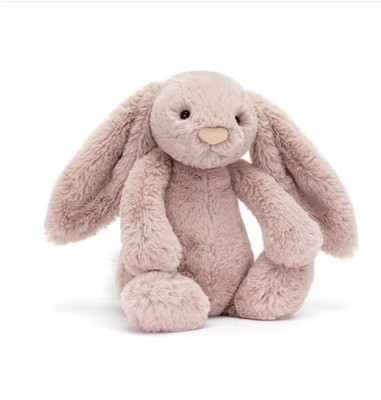 Jellycat Original Bashful Luxe Rosa Bunny, Brandneu mit Etikett