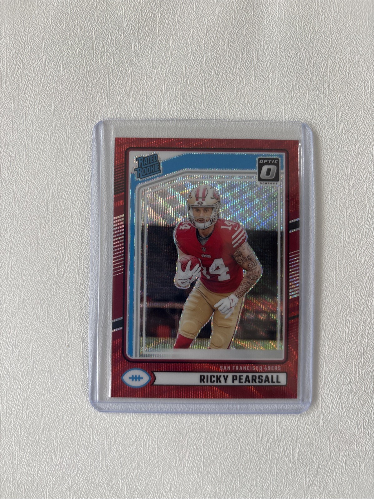 2024 Panini Donruss Rated Rookie Ricky Pearsall #318 Optic Preview Red Wave