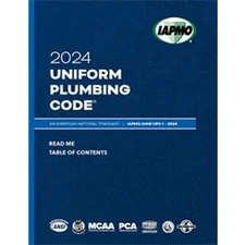 2024 Uniform Plumbing Code Soft Cover W/Tabs IAPMO/ANSI UPC 1