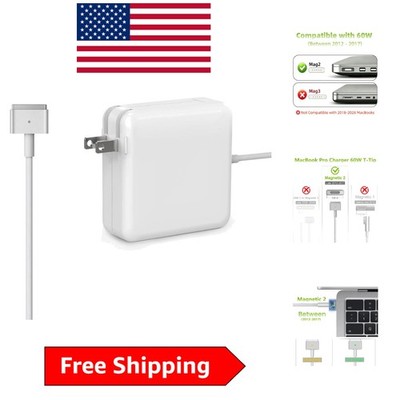 MagSafe 2 Charger 60W T-Tip for MacBook 11'' & 13'' Pro/Air (A1465, A1466, A1502)