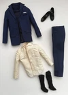 Vintage 1960s Barbie KEN Doll #1401 Special Date Navy Blue Suit Set, Good! READ!