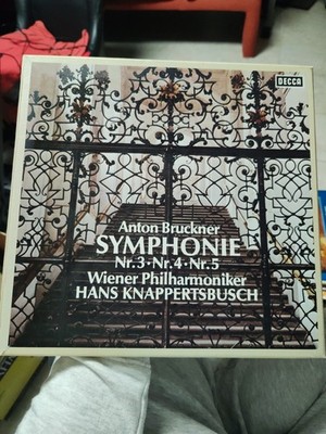 Bruckner Symphonien 3, 4, 5 Box Set - Knappertsbusch Wiener Philharmoniker DECCA