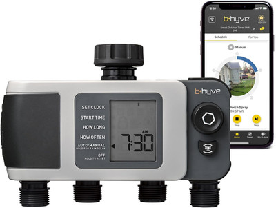 24634 B-Hyve XD 4-Port Smart Hose Watering Timer