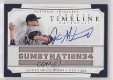2017 Panini National Treasures 16/99 Jordan Montgomery #TRMS-JM Auto 5w7