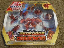 Bakugan Geogan Rising GeoForge Dragonoid 7-in-1 Action Figure~8 Cards~2 BakuCore