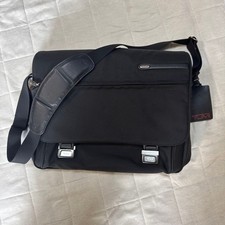 TUMI Black Shoulder Bag Business Messenger Crossbody Used 20