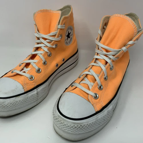 Scarpe sneakers alte Converse Chuck Taylor All Star platform ciao donna taglia 6 5