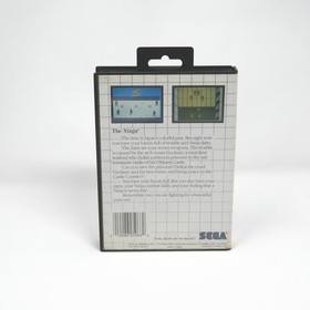 Ninja - CIB - Very Good Condition - Tested & Working - Sega Master System