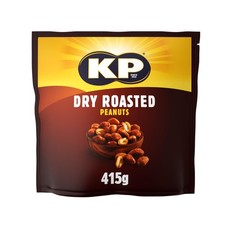 KP Nuts DRY ROASTED Peanuts 415g Pack - Roasted until golden for the perfect KP 14.43 per kilo
