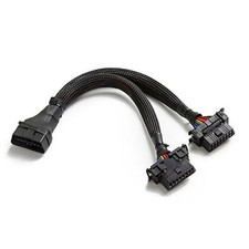 -B6 OBD2 Splitter 16 Pin OBD II Splitter Extension 1x Male and 2X Female 1Pack