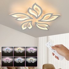 RGB LED Deckenleuchte dimmbar Wohnzimmer moderne Deckenlampe mit Fernbedienung