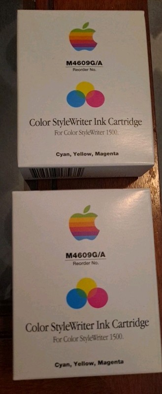 NEW Apple Toner Ink M4609G/A Color Stylewriter 1500 Cartridge Lot 2
