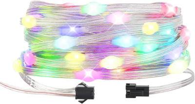 BTF-LIGHTING WS2812B IC RGB Pebble Pixel Light Seed String Roll Individually Add