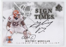2012 SP Authentic Sign of the Times Whitney Mercilus #ST-WM Auto 0v1