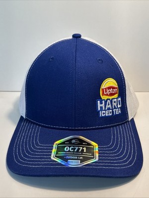Lipton Hard Iced Tea Trucker Hat / Cap Port Authority Snapback Mesh Blue