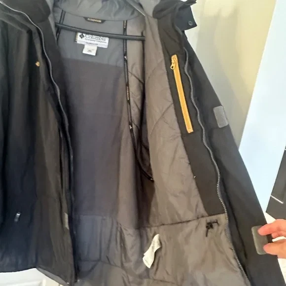 Columbia Titanium Ski Jacket Mens XXLT 2X TALL Black EX COND! - product detail image 6