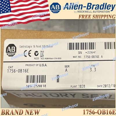 1756-OB16E/A New in Box AB ControlLogix D/O Module Free Ship US 1756-OB16E serA