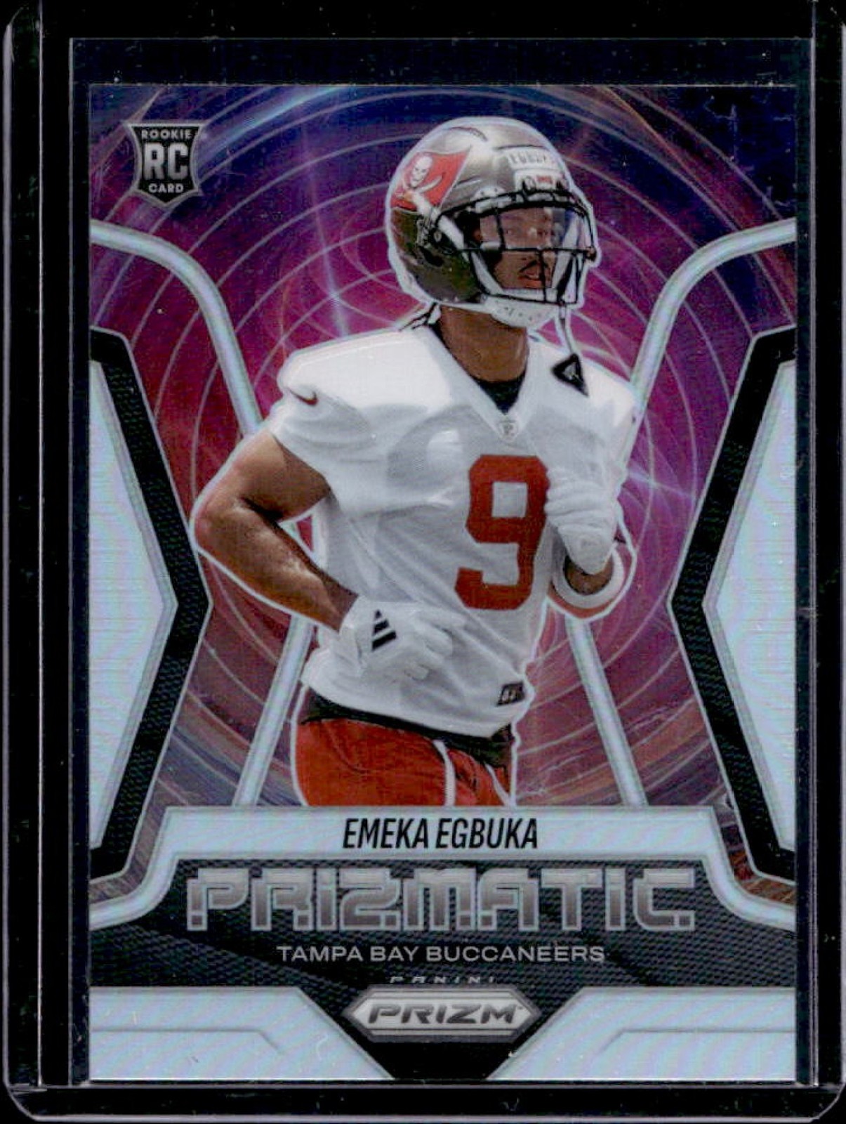 2025 Panini Prizm Emeka Egbuka Prizmatic RC Silver Rookie #13 Buccaneers