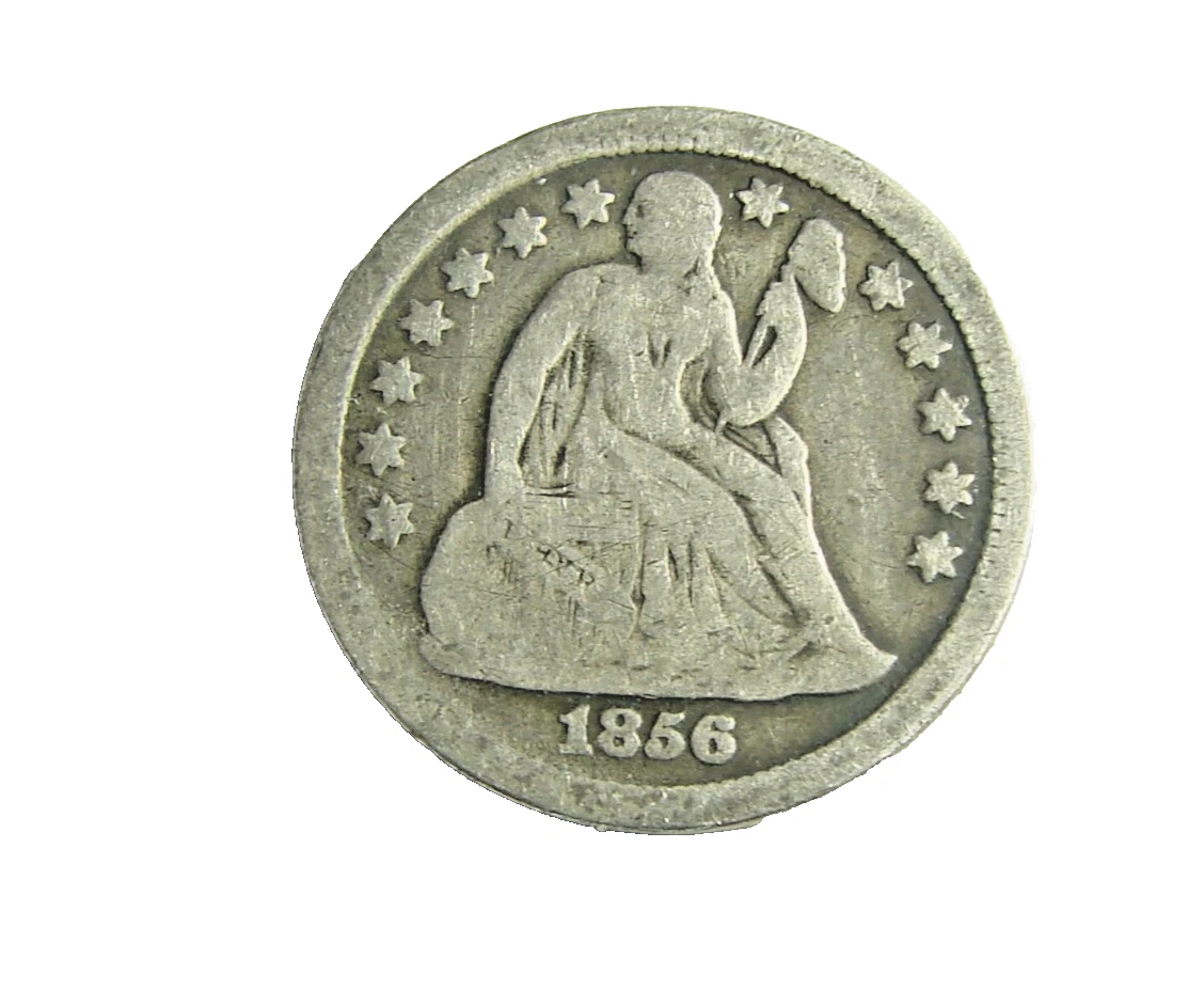 1856 年未分级坐姿自由女神硬币(1837-1891) | eBay