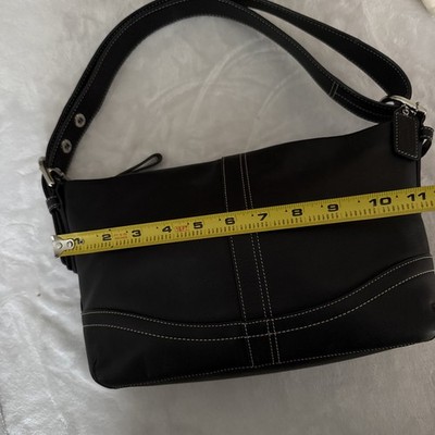 Coach Soho Hamilton Hobo Shoulder Bag Purse Black Leather Vintage