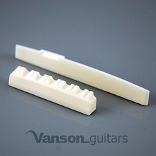 NEU Vanson 43 mm Knochenmutter & kompensierter Sattel, f&uuml;r Akustikgitarren, CVD CMP