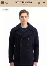 Scotch & Soda Peacoat NWT MSRP $298.00 Size XL