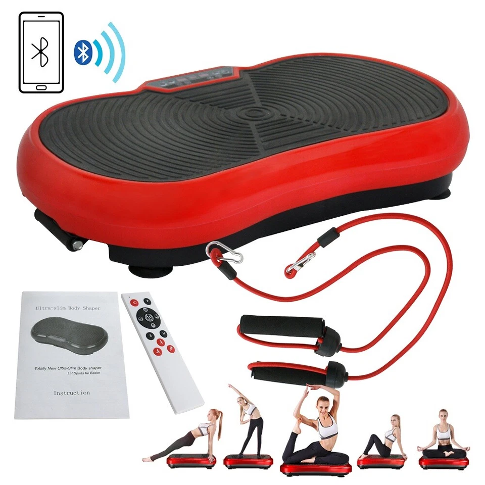 Placa plataforma vibratória corpo inteiro exercício fitness massageador máquina fina - Imagem 2 de 4