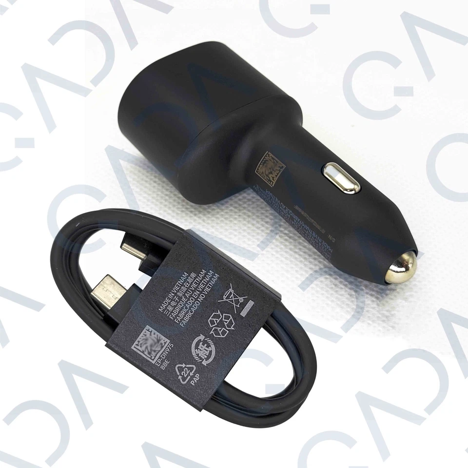 Cargador de Coche Doble Carga Súper Rápida Oficial Samsung 45W 2 Puertos con Cable de 100W Foto 4 de 4