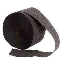 Crepe Paper Streamers 6 Rolls Made In Usa (black) Black on sale Crepe Paper Streamers 6 Rolls Made In Usa (black) Black on sale