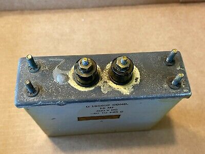 Vintage Western Electric D166602 Oil Capacitor 16 uf 400v Vintage Western Electric D166602 Oil Capacitor 16 uf 400v